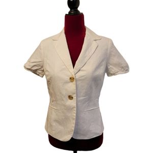 Banana Republic short sleeve linen jacket/blazer